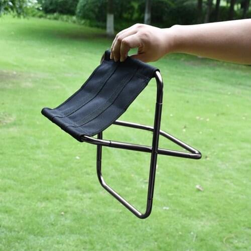 Lightweight Barbecue Folding Stool Outdoor Camp Hiking Picnic Travel Seat Chair Ultralight Collapsible Seat Small Stool