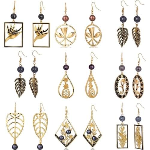 Женские золотые серьги SophiaXuan China At AliExpress