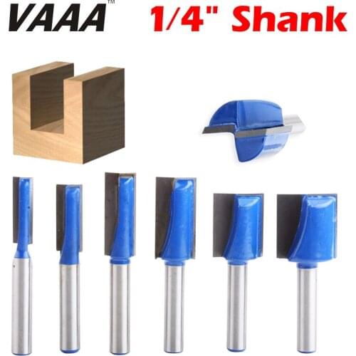 VAAA 1pc 1/4"Shank Cleaning bottom Engraving Bit solid carbide router bit Woodworking Tools CNC milling cutter endmill for wood