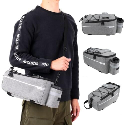 Bike Bag For Bicycle Multifuctional Insulated Cooler Bag Cycling Rear Rack Storage Bag Reflective MTB Bike Basket For Bicycle
