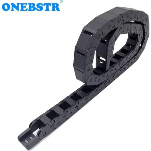 1 Meter 15x15mm Drag Chain Wire Carrier Cable Semi-closed Open Inside Conveyor Towline For CNC Router Machine Tools Freeshipping