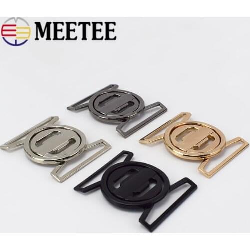 2/4pcs Meetee 50mm Metal Buckles Coat Decor Button Waist Belt Buckles for Down Jacket Clothes Bags Hardware Sewing Accessories
