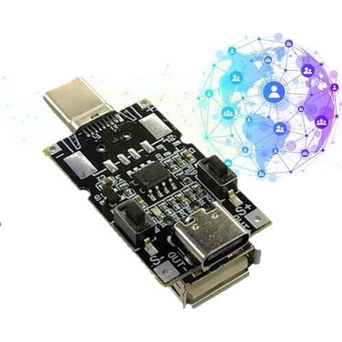 5A 100W USB Type-C QC 2.0/3.0 Decoy Trigger Board 5V Connection 15V 20V Decoy Output 9V Trigger Polling Module 12V Detector B1H5