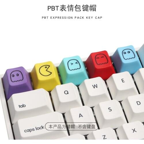 5 Keys/Set personality Keycap PBT Dye Sublimation Cherry Profile Keycaps For MX Switch Mechanical Keyboard R4 Height ESC Key Cap