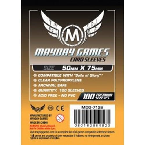 5 Packs/lot Mayday Card Sleeve for 50*75mm Card Game Protector Sails of Glory Board Game Sleeve 7126