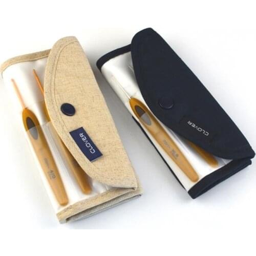 8pcs/set Japanese Crochet Hook Soft Touch Knitting Needles Set Original authentic Imported from Japan With Gift Bag 2 Size