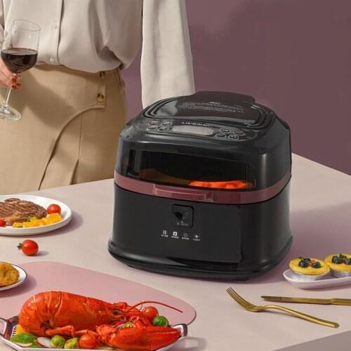 Smokeless 8L Fryer Household Electric Deep Fryer Air Fryer Intelligent Electric French Fries Chicken Frying Machine KZ-D8000B