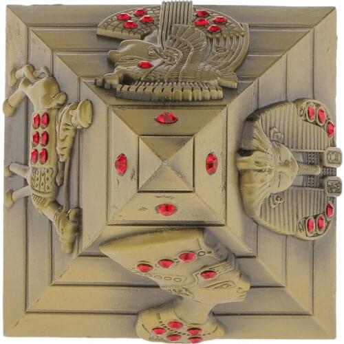 Antique Egyptian Metal Pyramid Egypt Figurine Statue Model Sculpture Furnishing Articles