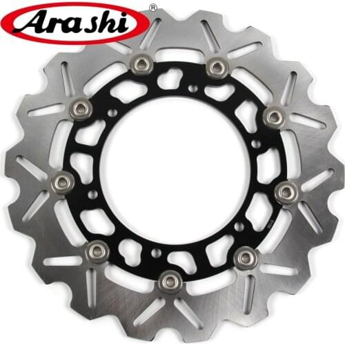ARASHI CNC Floating Rear Brake Discs For YAMAHA XVZ VENTURE ROYALE 1200 1984-1987 Brake Disks Rotors 1984 1985 1986 1987