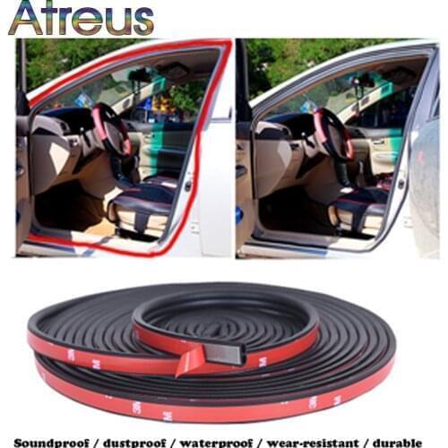 Car Door Seal Strips Sound Insulation Sticker For Seat Ibiza 6L 6J Leon FR Altea Renault Megane 3 Logan Scenic 2 Dacia Duster 1