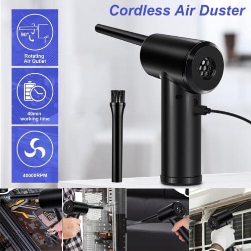 40000 RPM Cordless Air Duster Compressed Air Blower Cleaning Tool For Computer Laptop Keyboard Electronics Cleaning For Camera