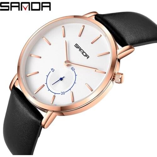 2020 New Fashion Sanda Military Sport Wristwatch Top Brand Luxury Men Mesh Steel & Leather Quartz Mens Watch Relogio Masculino