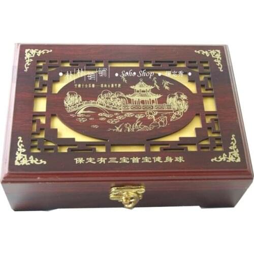 Lotus pool wood box A style(writing) and B style(photo background) for 1set2sets3sets4sets6sets.Box only and no balls included