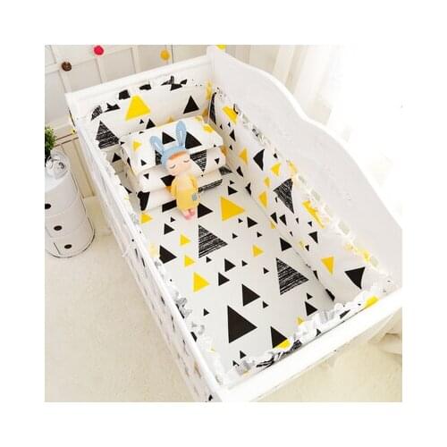 6Pcs/Pack Baby Bed Bumper Infant Bed Cot Bumpers Bed Protector Safe Baby Crib Protector Cushion Toddler Nursery Bedding Sets