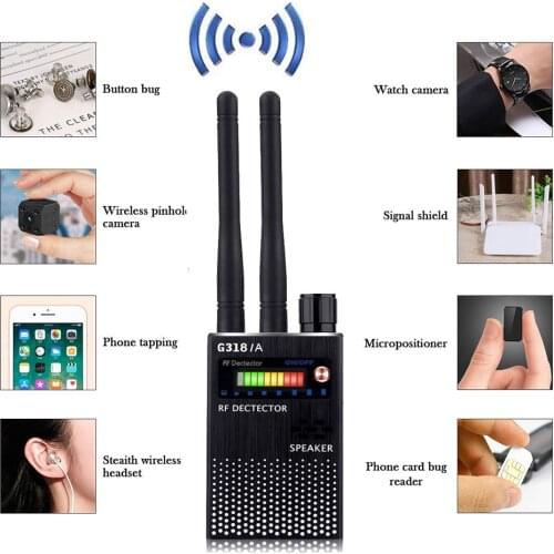 Dual Antenna RF Signal Anti Wiretapping Detector Bug GPS GSM Tracker Finder Wireless Signal Anti Wiretapping Detector