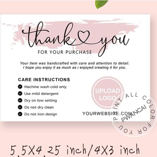 Care Instructions For Custom Printed Shirts,Printable Iron On Vinyl Care Instructions Card,Washing Instructions Card For Tshirts