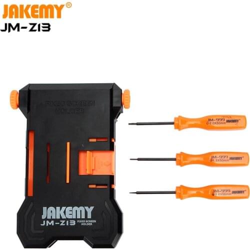 JAKEMY JM-Z13 4 IN 1 Easy and simple to handle smart mobile phone repair stand holder DIY repair tools for phone pad