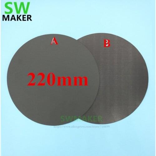 220mm Round Magnetic adhesive Print Bed Tape Print Sticker Build Plate Tape FlexPlate for DIY Kossel/Delta 3D Printer parts