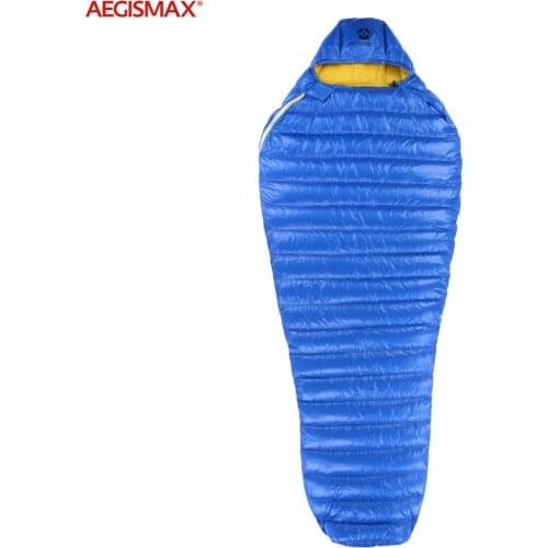 AEGISMAX LETO 36℉~45℉ Small Packing Sleeping Bag Outdoors FP700+ White Goose Down Portable Waterproof Camping Sleeping Bag