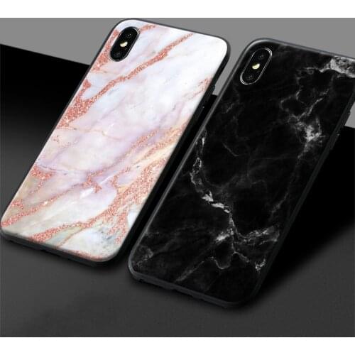Marble natural jade Texture luxury soft silicone Phone case cover shell For iPhone 6 6s 7 8 Plus X XR XS 11 Pro Max