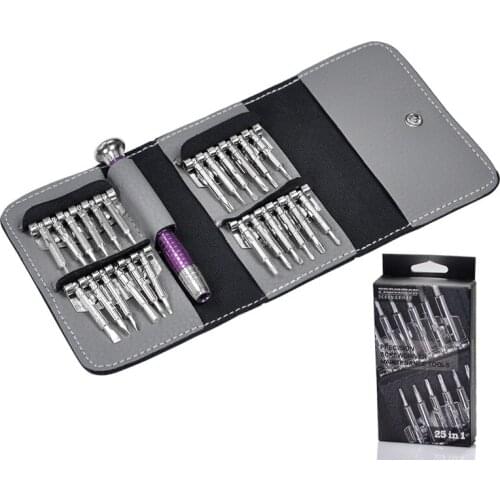 WEEKS 25-in-1 Screwdriver Set Portable Hand Tools Phillips Torx Bit Set Mobile Phone Repair Tools Kit