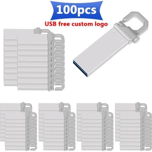 Bulk 100pcs free Personalize logo USB flash drive USB 3.0 pendrive 128GB 64GB 32GB 16GB waterproof flash usb 3.0 cle usb stick