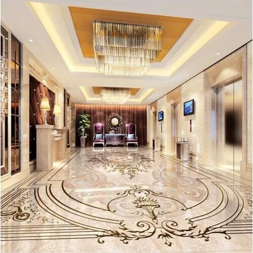 Beibehang Custom photo floor wallpaper 3d wallpaprs floor Marble flower Custom Photo self-adhesive 3D floor Home Decoration
