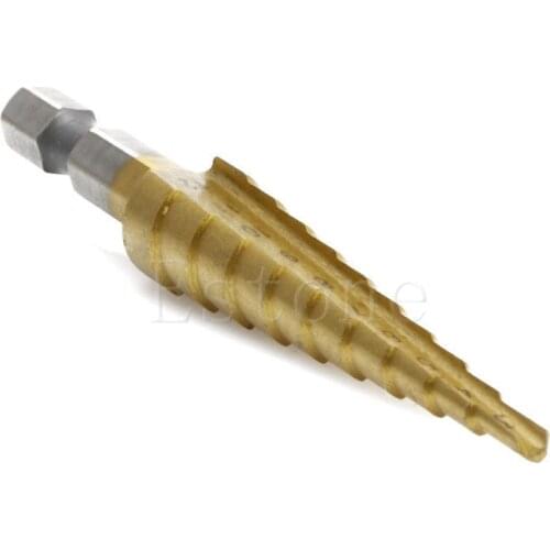 OOTDTY High Quality 3-12mm HSS Triangle Shank Pagoda Step Drill Bit New