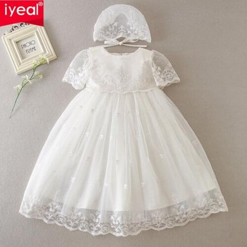 IYEAL Infant Baby Dress 1st Birthday Outfits Baptism Dress Baby Girls Ceremony Elegant Baby Dresses Wedding Christmas Gown