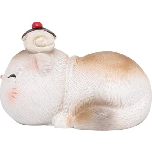 Resin Home Decor Creative Cats Tabletop Decoration Animals Figures Cake Topper Decorated Charms Cat Figurines Toy