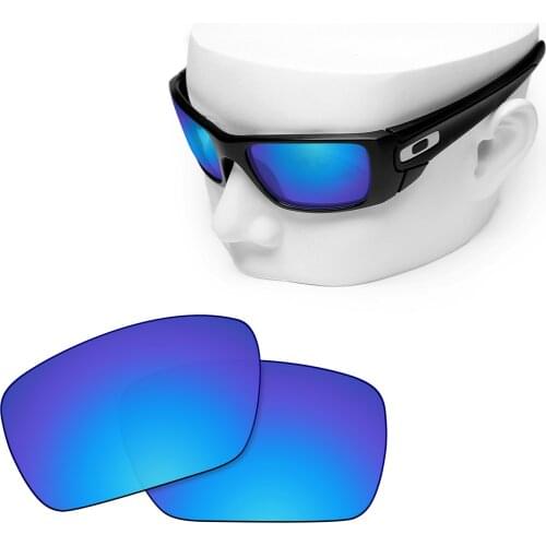 OOWLIT Polarized Replacement Lenses Blue Mirror for-Oakley Fuel Cell Sunglasses
