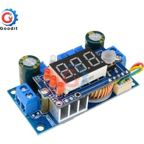 DC-DC Step down Buck Module Digital CC CV Battery Charging Module 6-36V With LED Digital Display 5A MPPT Solar Controller