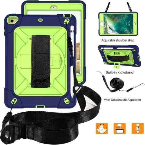 Shockproof Hand Strap Shoulder Kids Safe Eva Case for Ipad Mini 1 2 3 4 5 mini5 mini4 mini3 mini2 mini1 Stand Silicone Cover #N