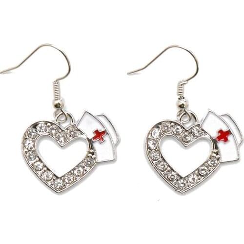Doctor Nurse Earrings Nurse Hat Dangle Earrings Simple Design Ear Prop Jewelry