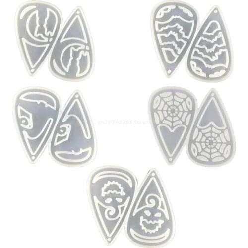 Earrings Mold Resin Earrings Silicone Mold Halloween Pumpkin Silicone Mold Dropship