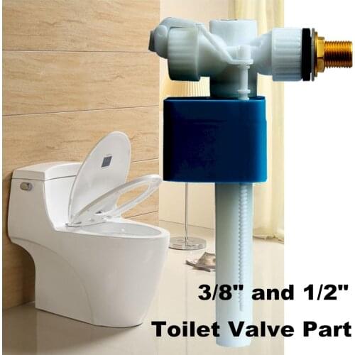 G3/8" G1/2" Side Entry Toilet Inlet Valve Adjustable Float Filling Valves Bathroom Fixture Replacement Parts Cistern Fittings