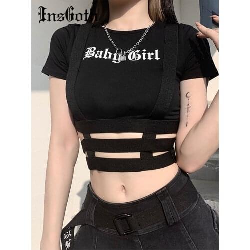 Женские футболки с надписями INSGOTH China At AliExpress