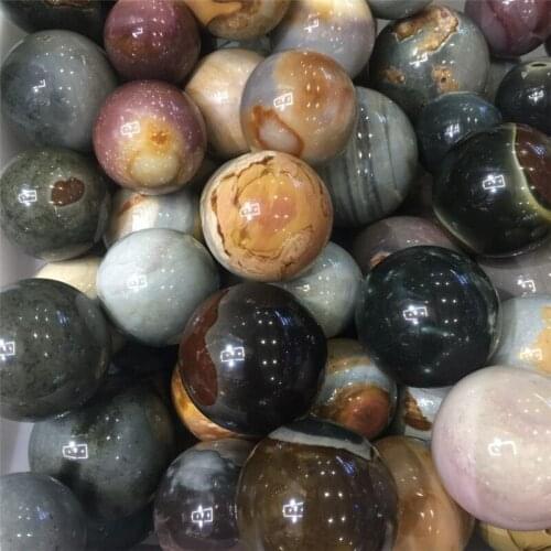 New! 1pcs pretty natural stones and minerals sphere ocean stone ball healing crystals for home&wedding decoration