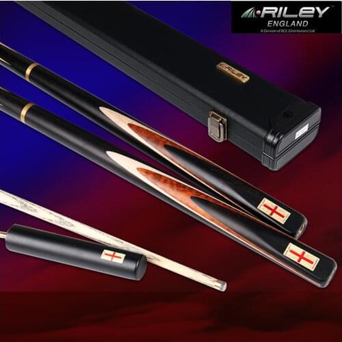 Original RILEY RES-500 3/4 Piece Cue Snooker Cue Handmade Billiard Cue Stick with Case with Extension 9.5 mm Tip DEER MASTER Tip