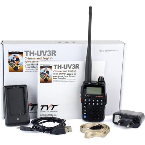 Apply to TYT TH-UV3R Mini Handheld Two Way Radio VHF/UHF Amateur HT Radio USB Charging CTCSS/DCS Walkie Talkie FM Transceiver