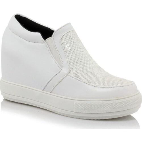 College loafers leisure wind wedge heel size 32-45 yards single shoe tide 1228 waterproof Taiwan students