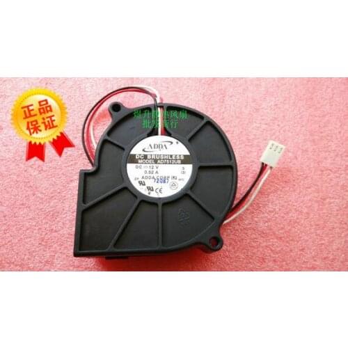 ADDA 7530 AD7512UB DC12V 0.52A 7CM three line turbo fan