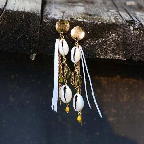 Unique Irregular Shell Earrings For Women Statement Drop Earrings Fashion Jewelry Party Gift Wholesale