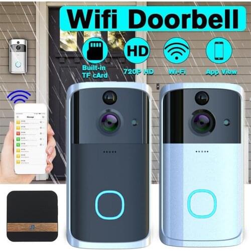 WiFi Doorbell Camera Video Visual Intercom With IR Alarm Night Vision Door Bell Home Wireless Security Camera Smart Bell Door