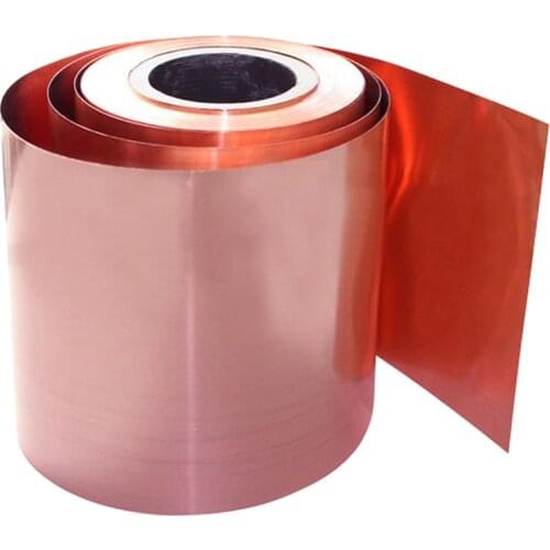 1M 0.01-0.1mm Pure Purple Cu Metal Plates 99.9% Copper Sheet High Purity Foil Panel Home Industry Supply Laser Cut Copper Gasket