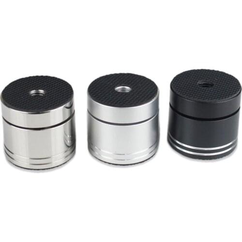 4pcs 33mm Aluminium Stainless Steel Speaker Shockproof Spike Pads Amplifier Isolation Stand Feet Holder