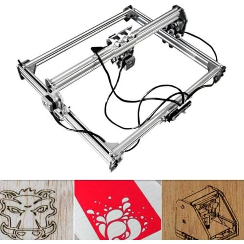 50*65cm Mini 3000MW Blue CNC Laser Engraving Machine 2Axis DC 12V DIY Engraver Desktop Wood Router/Cutter/Printer+ Laser Goggles