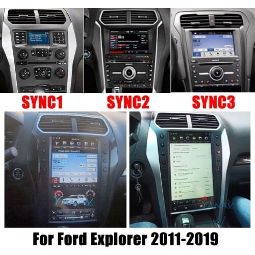 Car Radio PX6 Android Stereo Auto GPS Navigation For Ford Explorer 2011-2019 Tesla Vertical Multimedia MP3 Player Tape Recorder