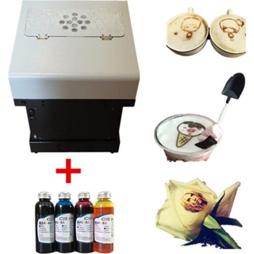 Free express shipping DIY cake coffee cookie food printing digital coffee printer machine