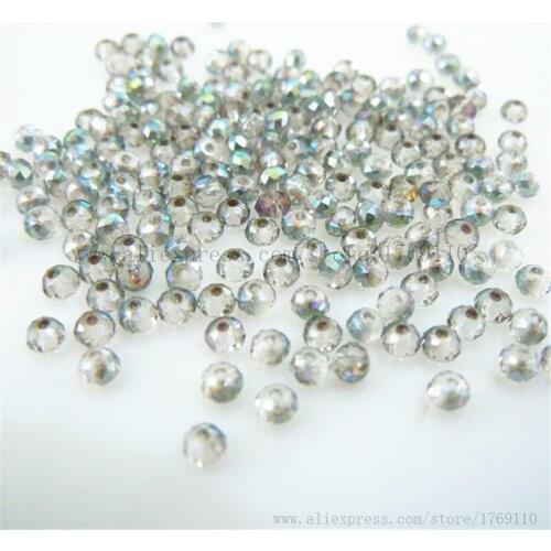 Isywaka Rose green Color 1800pcs 2mm Rondelle Austria faceted Crystal Glass Beads Loose Spacer Round Bead for Jewelry Making